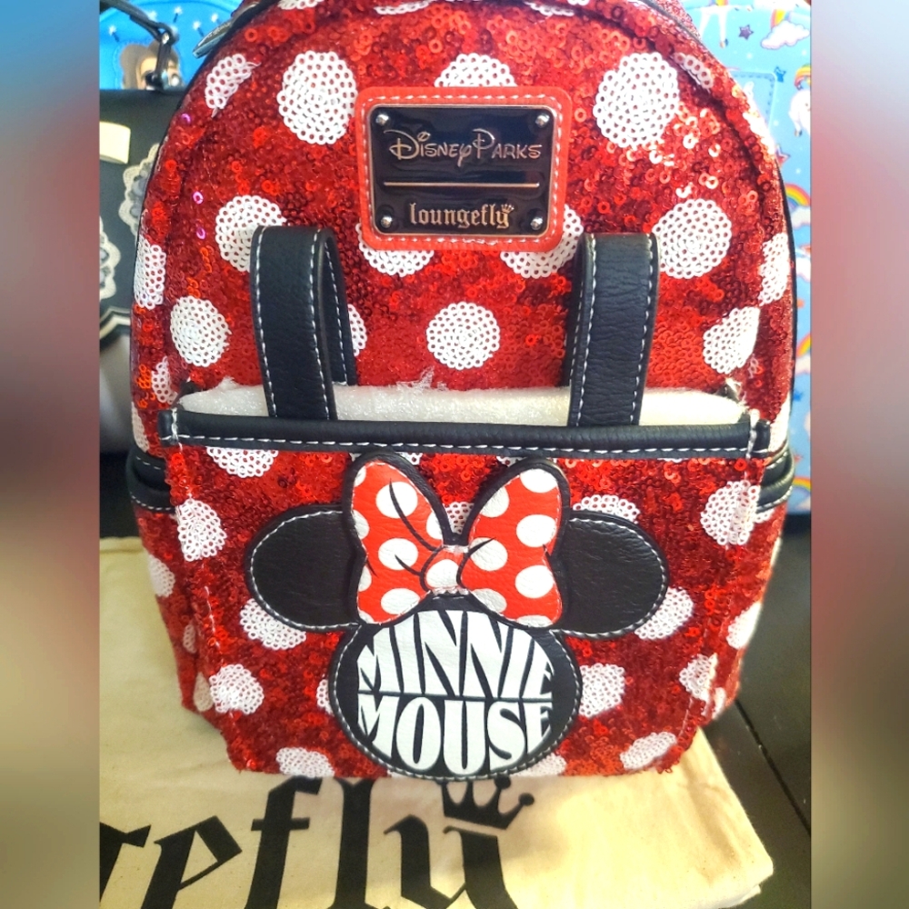 Disney Loungefly Sequin Minnie Mouse mini backpack